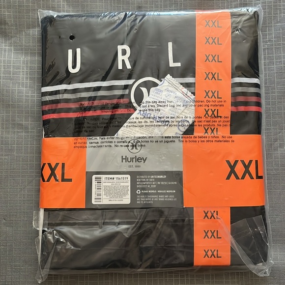 NWT Hurley Men Graphic Tee, 2-Pack BLACK/WHITE - size XXL - Picture 8 of 12